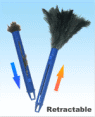 15" Retractable Ostrich Feather Duster