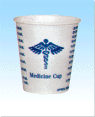 Wax-Coated Paper Graduated Medicine Cup
