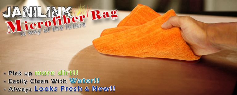 Janilink Microfiber rags - Orange