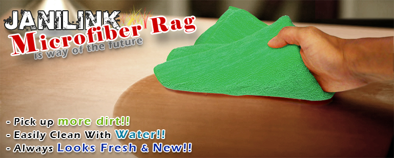 Janilink Microfiber rags - Green