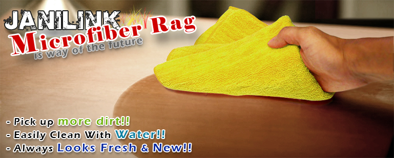 Janilink Microfiber rags - Yellow