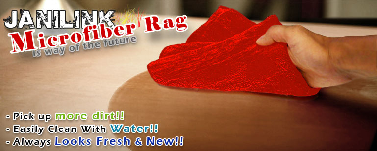 Janilink Microfiber rags - Red