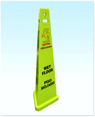 3-SIDED WET FLOOR SIGN TRIVU GREEN