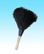 12" Ostrich Black Feather Duster