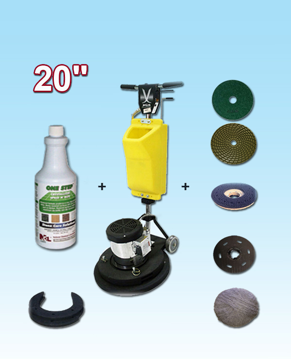 Floor Machine (Marble Buffer / Carpet Bonnet) JL Bulldozer Multi-function Kit 20"