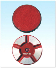 Stone Pad (Diamond Pad) Metal Diamond Pad 100 GRIT Red 3" EA