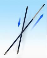 2 Section Telescoping Pole Blue 60"