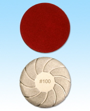 Stone Pad (Diamond Pad) Diamond Brazed Metal Pad 100 GRIT 4" EA