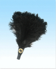 Duster (Ostrich Feather) Duster Spindle Head W/O Handle Black