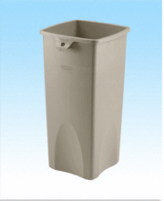 Trash Can (Indoor) Untouchable Square Container 50 Gal