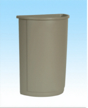 Trash Can (Indoor) Half Round Container