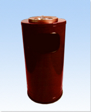 ASH/TRASH RECEPTACLE WITH FLIP TOP 14 GAL
