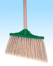 Broom (General Dust) LARGE ANGLE BROOM PLASTIC GREEN 55"