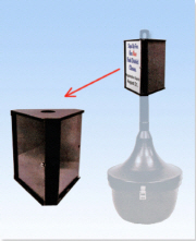 Trash Can (Cigarette) DISPLAY PANEL FOR CIGARETTE RECEPTACLE 8.5" x 11"