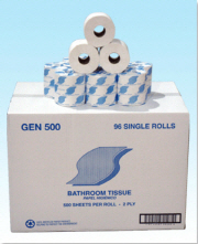 Toilet Tissue (Regular / Restroom) GEN 500 2PLY