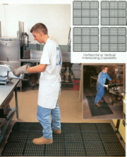 Mat (Kitchen) Snap Tile Kitchen Ware Mat 36' x 36'
