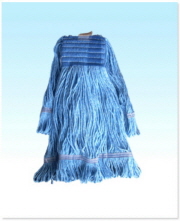 #90296B Wide Band Looped Mop Medium Rayon Blue