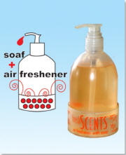 Hand Soap (Botttle) Fresh Scents Air Freshener w/ Soap Tangerine Twist 10 OZ