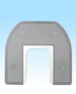 Commode Urinal Mat Grey