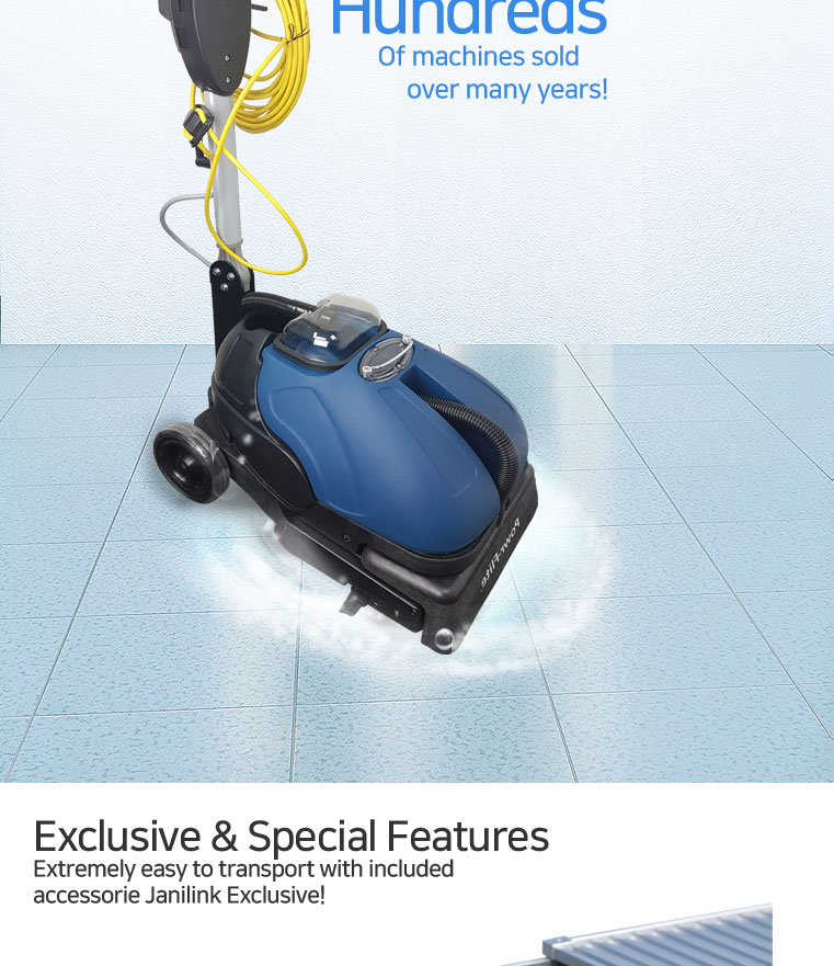 Janilink Power Scrub Mop-Baseboard & Multi-Use Cleaning Mop