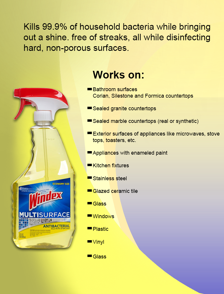 All Purpose Chemical (Cleaner) Windex Antibacterial Spray 32-Oz