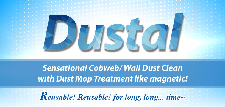 Dustal. Sensational Cobweb/ Wall Dust Clean with Dust Mop Treatment like magnetic! Reusable! Reusable! for long, long... time~