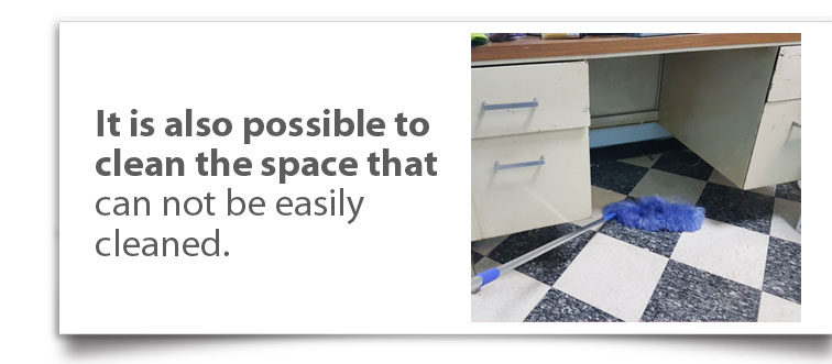 It is also possible to clean the space that can not be easily cleaned.