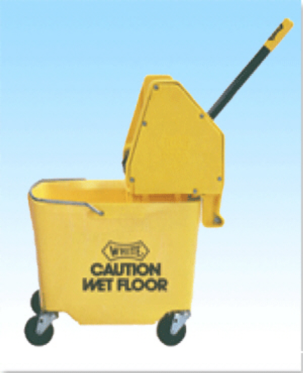 Down Press Mop Bucket W/Ringer Combo (WHITE)