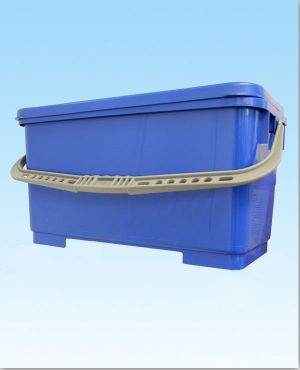 Mop Bucket Systems; Perfex TruClean II Flat Mops, Bucket-in-Bucket, Blue,  PF-30-2-B