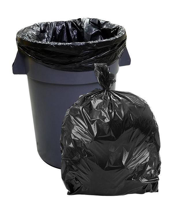 Commander 20-30 Gallon 0.59 MIL Black Garbage Bags - 30 x 36 - Pack of  250 - For Contractor, Janitorial, & Industrial