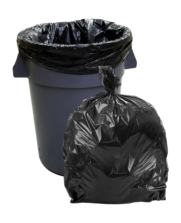 20-30 Gallon 2 MIL Black Garbage Trash Bags - 30 x 36 - Pack of 100 - For  Contractor & Commercial