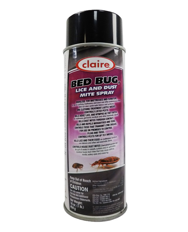 Jl Claire Bed Bug Lice And Dust Mite Spray 16 Oz