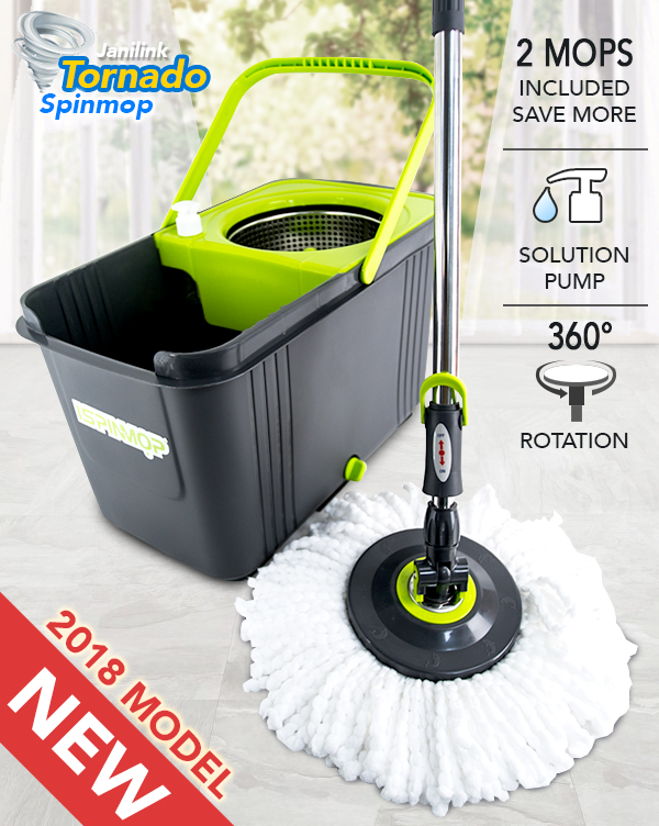 Microfiber Wet Tornado Spin Mop And Bucket Floor Cleaning System