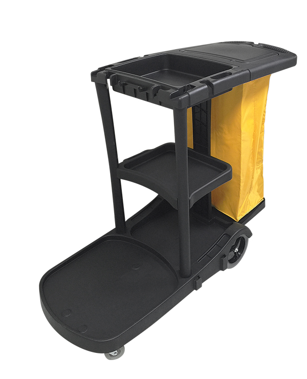 Janitor Cart w/ Lid and Zipper Bag