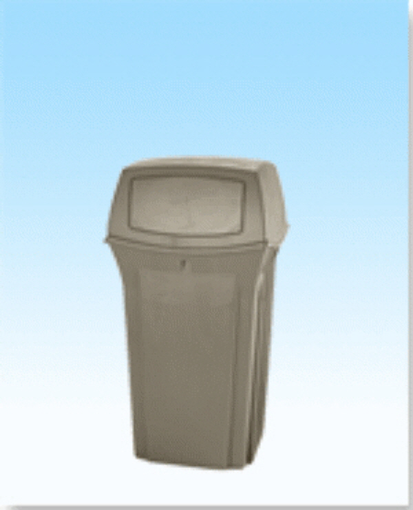 Rubbermaid Commercial Products Ranger Outdoor Trash Can with Lid