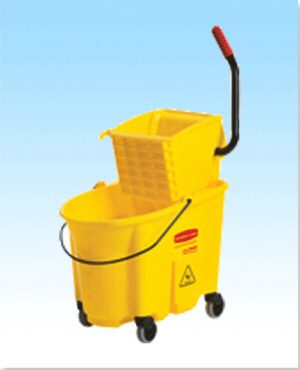 Mop Bucket (General) Compact Mop Bucket w/ Side Press Wringer 17 QT