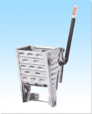 Metal Down Mop Bucket W/Ringer Combo(WHITE)