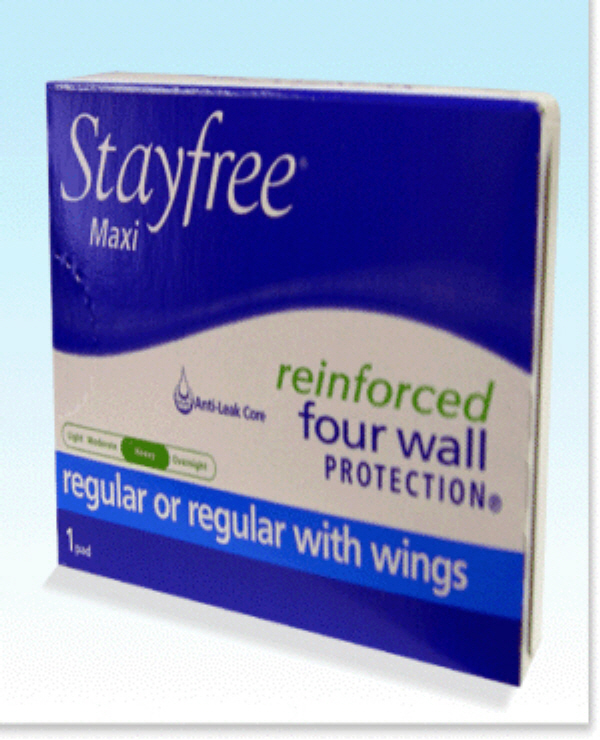 #4 STAY FREE MAXI PAD 250EA/CASE